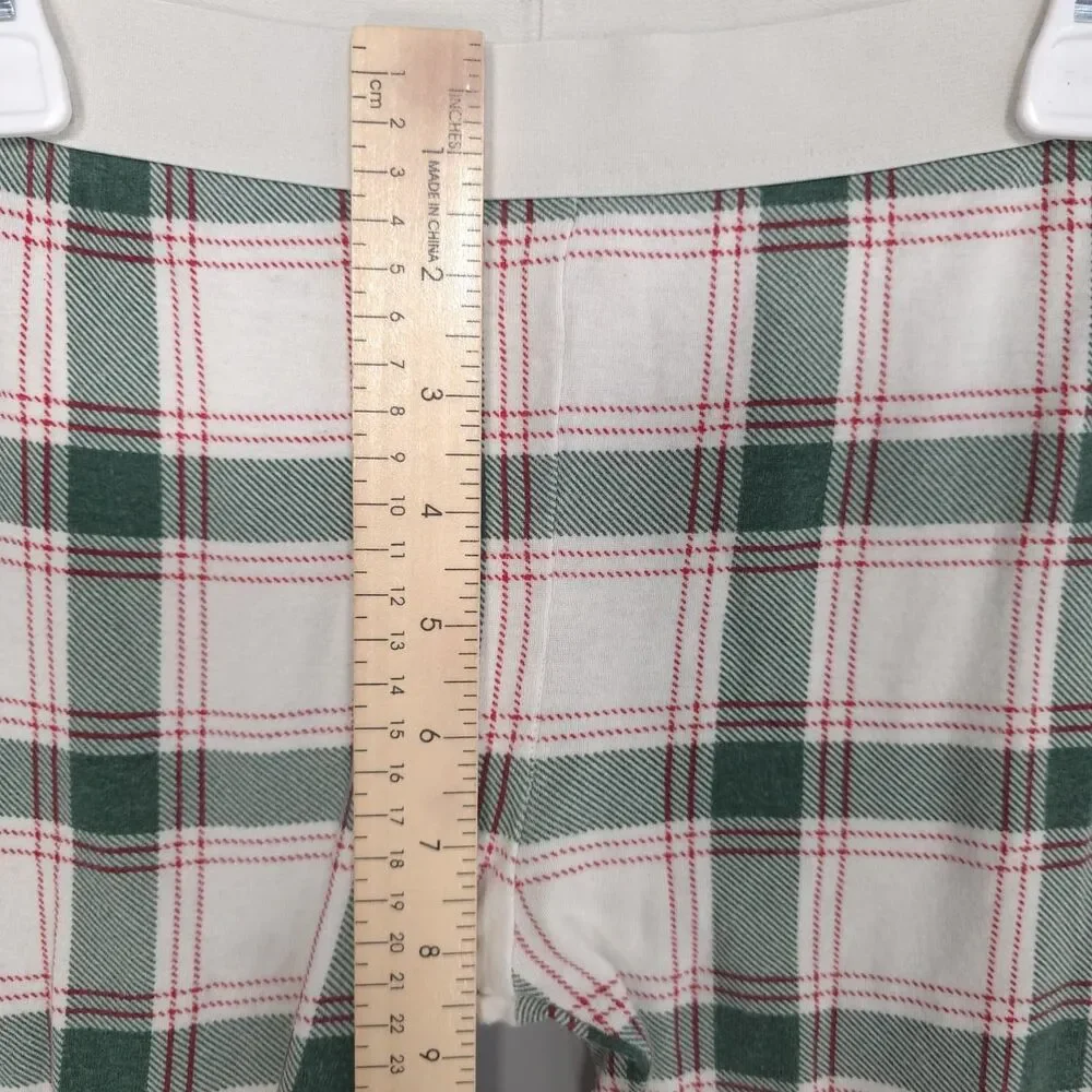 WONDERSHOP Kids Unisex Pajama Set‎ 8 at Target 100% Cotton Plaid Check Green Red